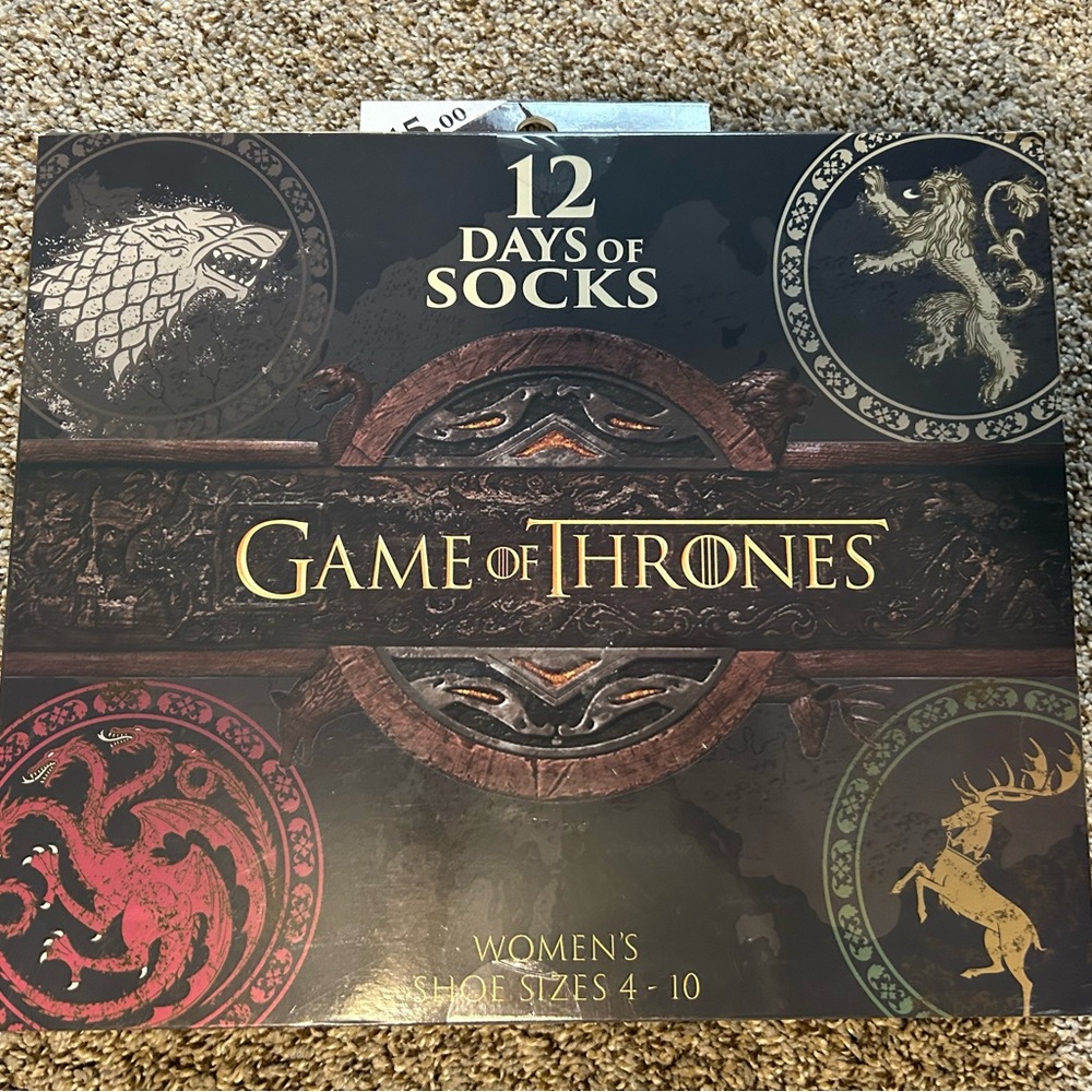 Game of Thrones 12 Days of Socks Set